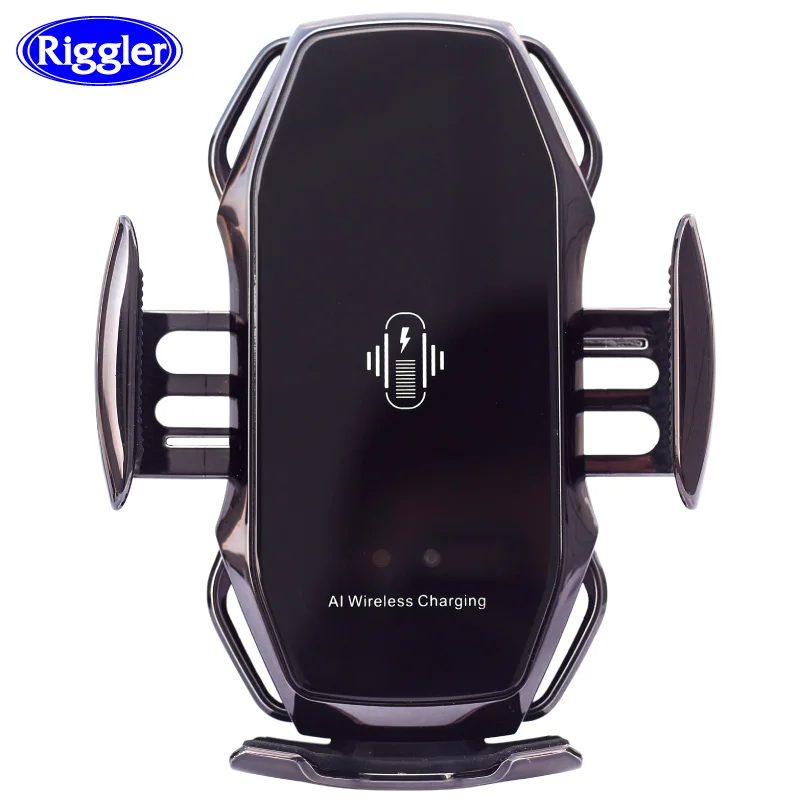 

2022 New Automatic Clamp Qi Wireless Charger Car Fast Charge Holder foriphone11 pro 11 XR XS XS MAX forHuawei P30Pro Mate20Pro