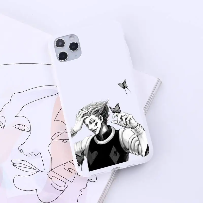 

japan hunter x hunter Anime Comics Phone Case Candy Color for iPhone 6 7 8 11 12 s mini pro X XS XR MAX Plus