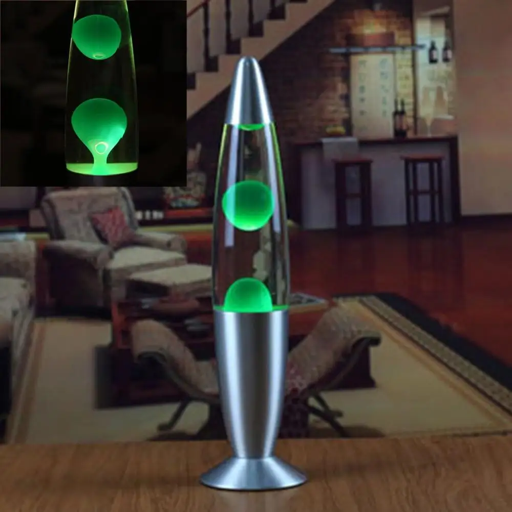 1 Pcs Cute Metal Base Lava Lamp Hardware Glass Wax Volcano Style Night Light Jellyfish Nightlight Lighting Lamps | Освещение