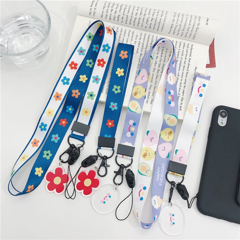 Милый ремешок для ключей шнур телефона брелок шейный подвеска со шнурком