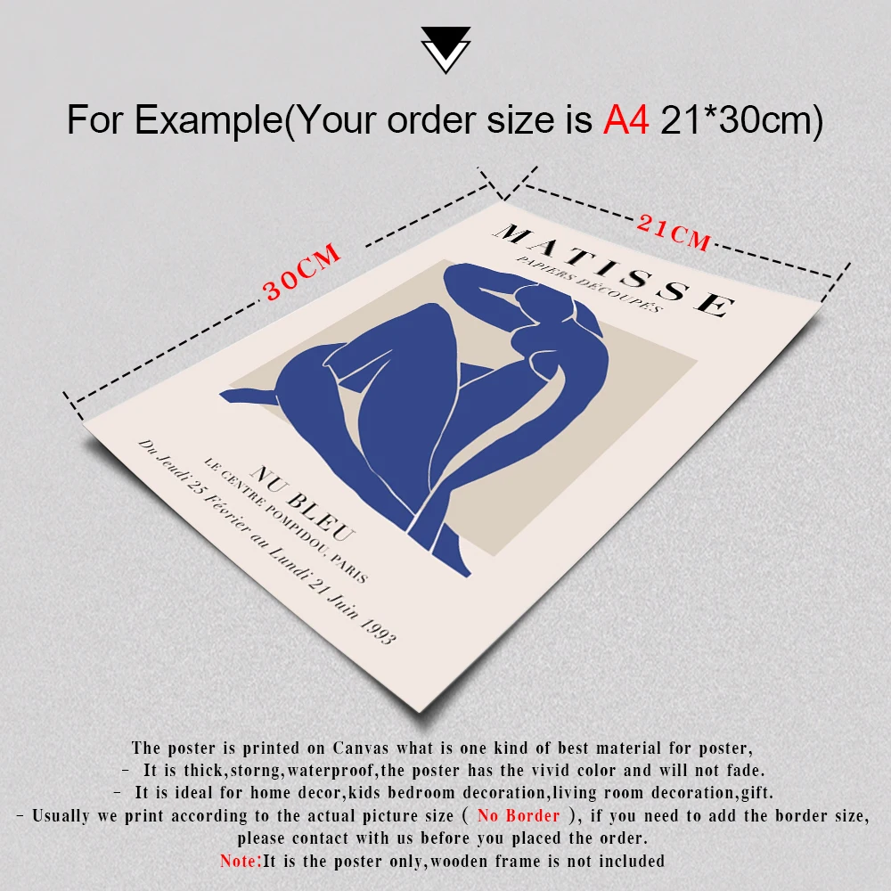 

Henri Matisse Abstract Artwork Museum Exhibition Poster Wall Art Canvas Painting Print Pictures Modern Gallery Home Decoration