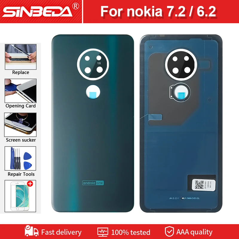 

Original Housing Replacement parts For Nokia 7.2 / 6.2 battery back cover TA-1196 / TA-1198 / TA-1200 / TA-1187 / TA-1201