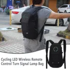 40 # Для мужчин рюкзак светодиодный Беспроводной дистанционного Управление Велоспорт восхождение поворота рюкзак с сигналами Для женщин Для мужчин рюкзак сумка сигнальная лампа сумка