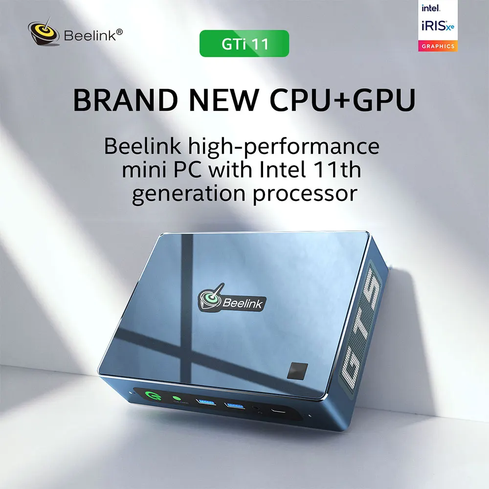 Beelink GTi 11 Windows 10 Мини ПК Intel 11th Core i5 1135G7 16 Гб DDR4 500 Nvme SSD win11 офисный игровой компьютер
