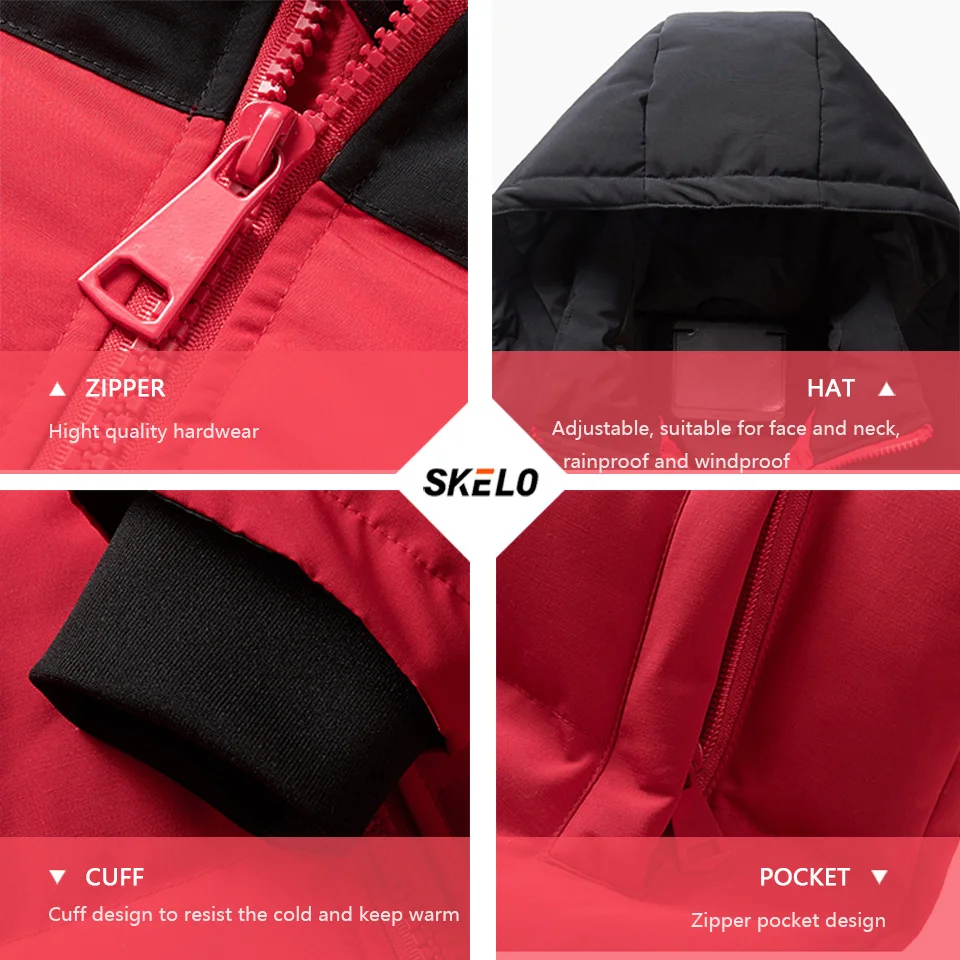 

2020 Women's Casual Coat Ski Jacket Winter Warm Windproof Waterproof Snow Coat Hoodie Parka Brands Down Jacket Women's Clothing