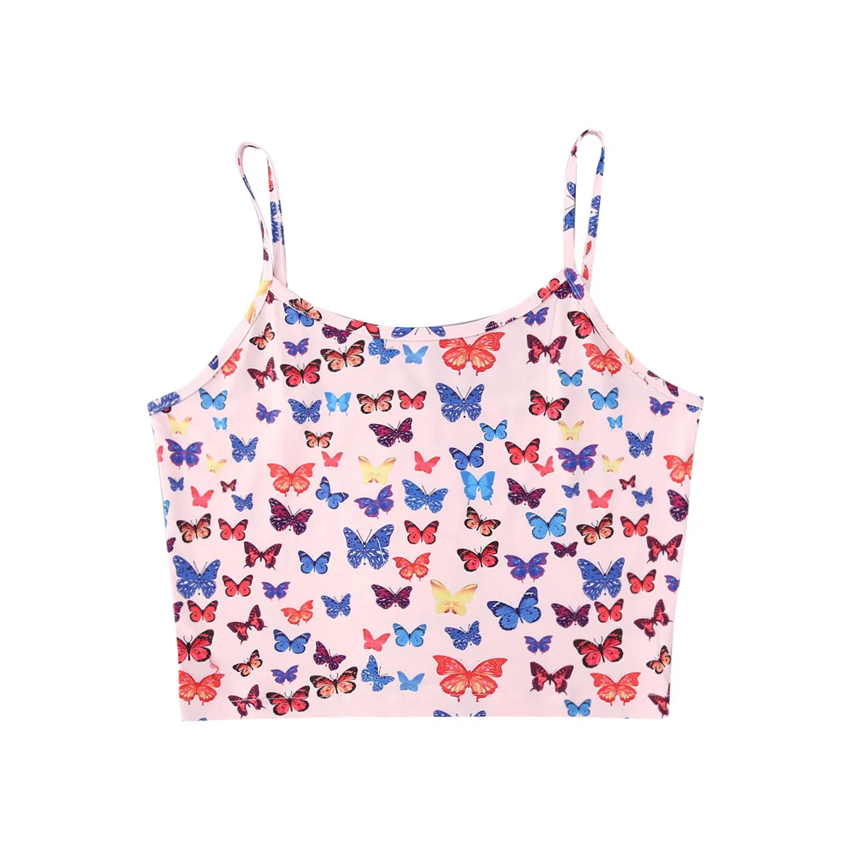 Женская футболка-топ на бретелях-спагетти 2020 | одежда