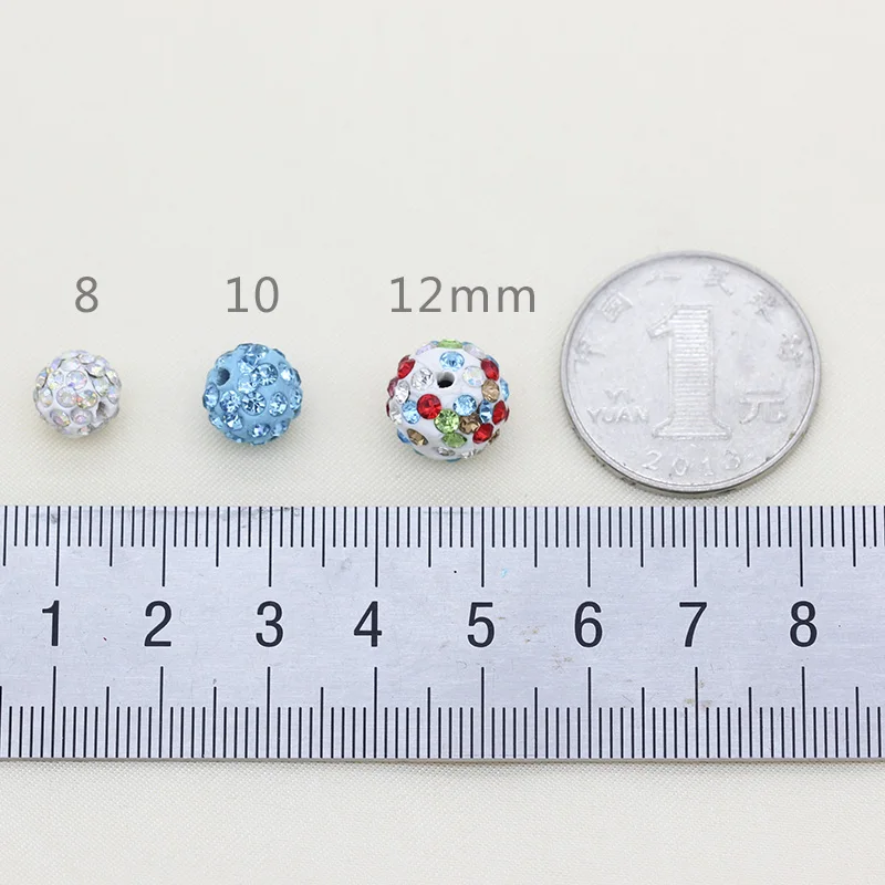 20p 8 мм/10 мм/12 мм чешского хрусталя паве со стразами глины Круглые чешское стекло