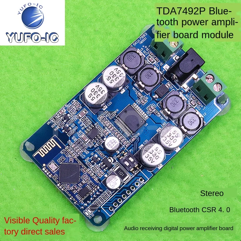 Бесплатная доставка 2 шт. TDA7492P Плата усилителя Bluetooth CSR4.0 стерео аудио получает