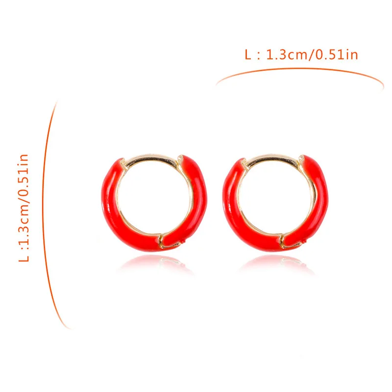 Новые корейские трендовые металлические маленькие серьги-кольца для женщин