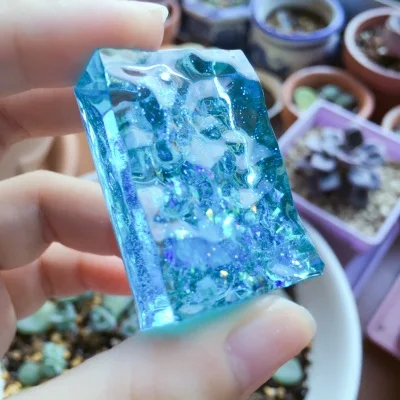 Popular1PC геометрическое ожерелье из силиконовой смолы изготовленное с помощью