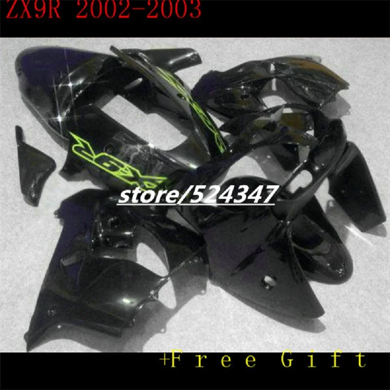 

Black ZX 9R 02-03 ZX9R Fairing For Kawasaki ZX9R 2002 2003 ZX9R 02 03 Fairing Kits Compression Fairing