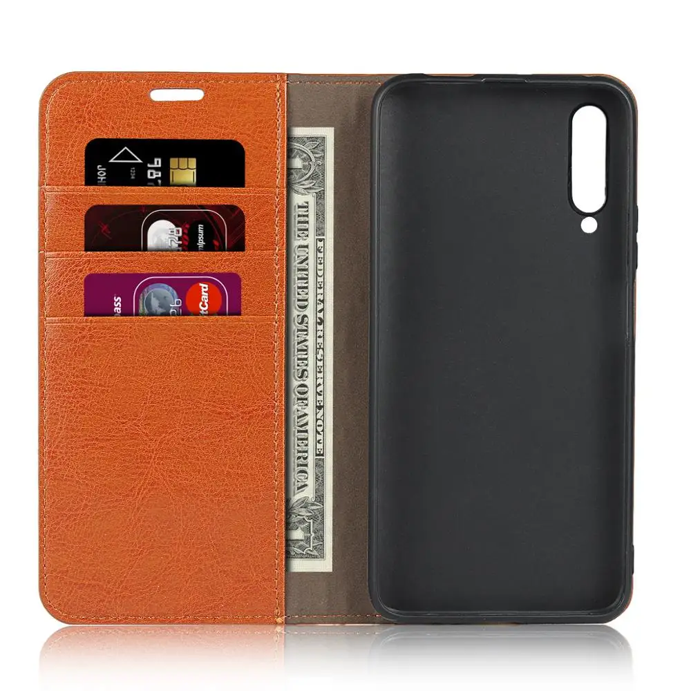 Ультратонкий чехол-книжка из натуральной кожи для Huawei Honor 9X 8X 7X 6X Pro Max