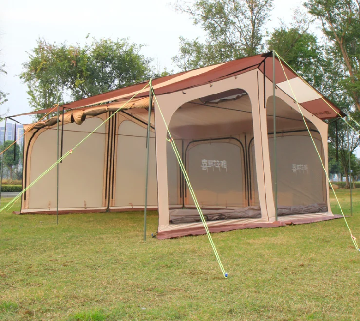 

Outdoor oversized camping tent camping beach canopy multiplayer camp self-driving tour team activities awning upgraded version