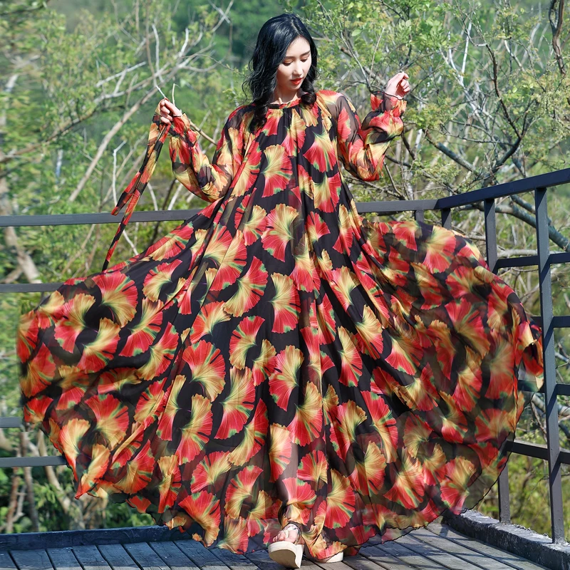 Модные подиумные платья с длинным рукавом Женские Элегантные вечерние