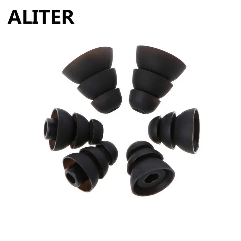 

ALITER 3 пары S/M/L силиконовые сменные вкладыши для наушников-вкладышей