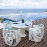 rattan garden furniture white wicker outdoor dining set 4 seater outdoor table and chairs