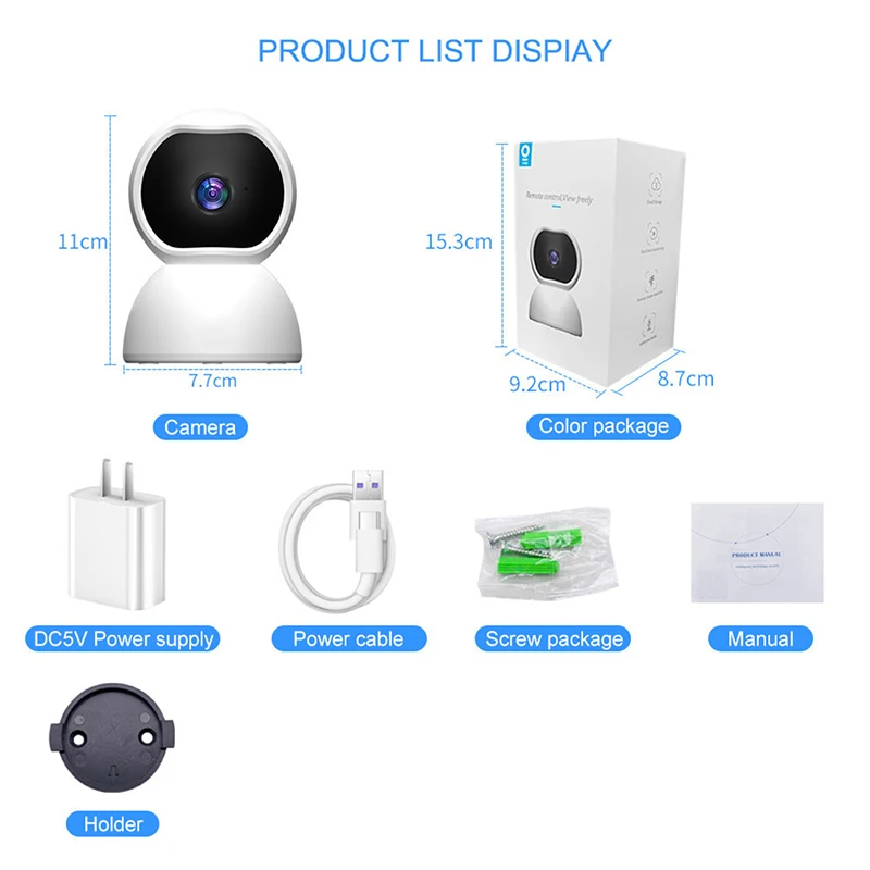 

New Wifi IP Camera 1080P HD PTZ Dome Camera Home Security Camcorders Night Vision Wireless CCTV Surveillance Camera Baby Monitor