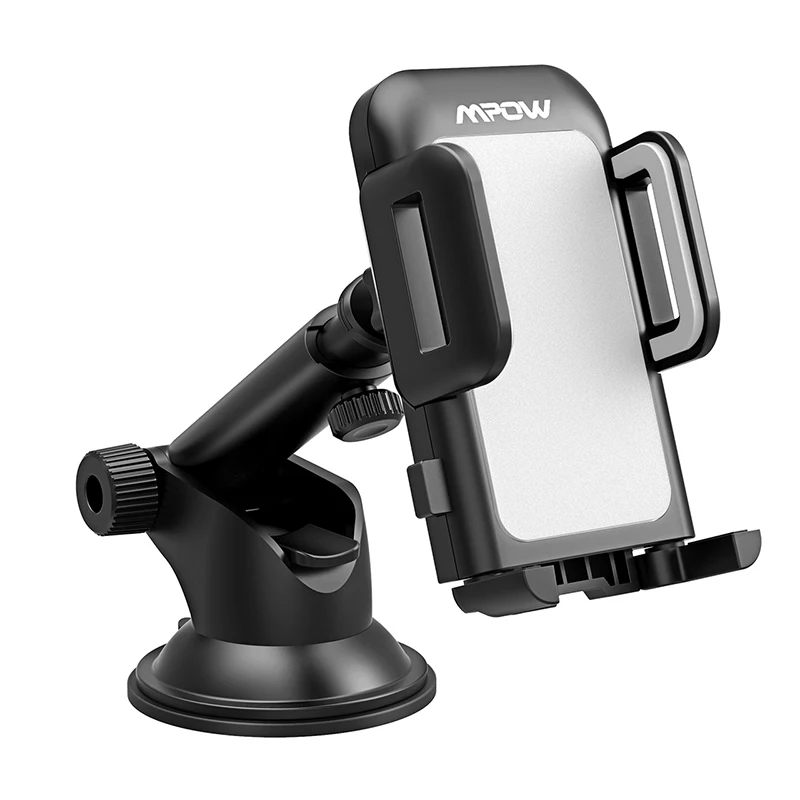 Gray Phone Holder Mpow CA051 Автомобильный держатель для телефона, универсальный слот для CD, автомобильный держатель в одно касание, подставка-колыбель с поворотом на 360 градусов для 4-6 дюймового смартфона - Цвет: Gray Phone Holder