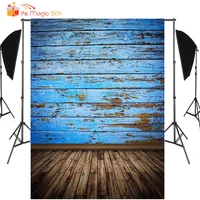blue wood photography background customized products newborn props backdrop birthday baby wedding studio photo booth wallpapers