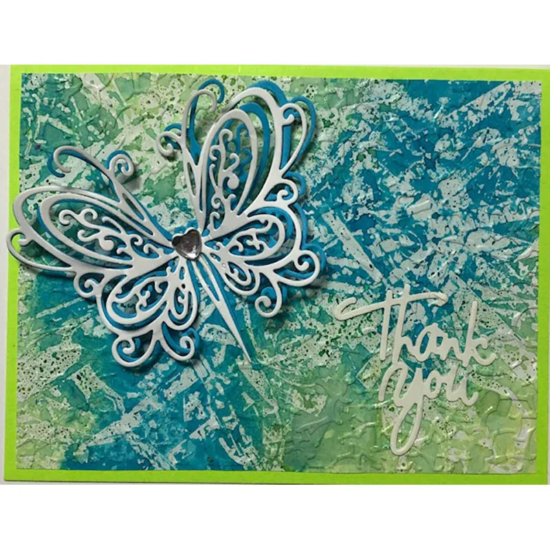 Необычные вырезанные металлические штампы в виде бабочки красивые для