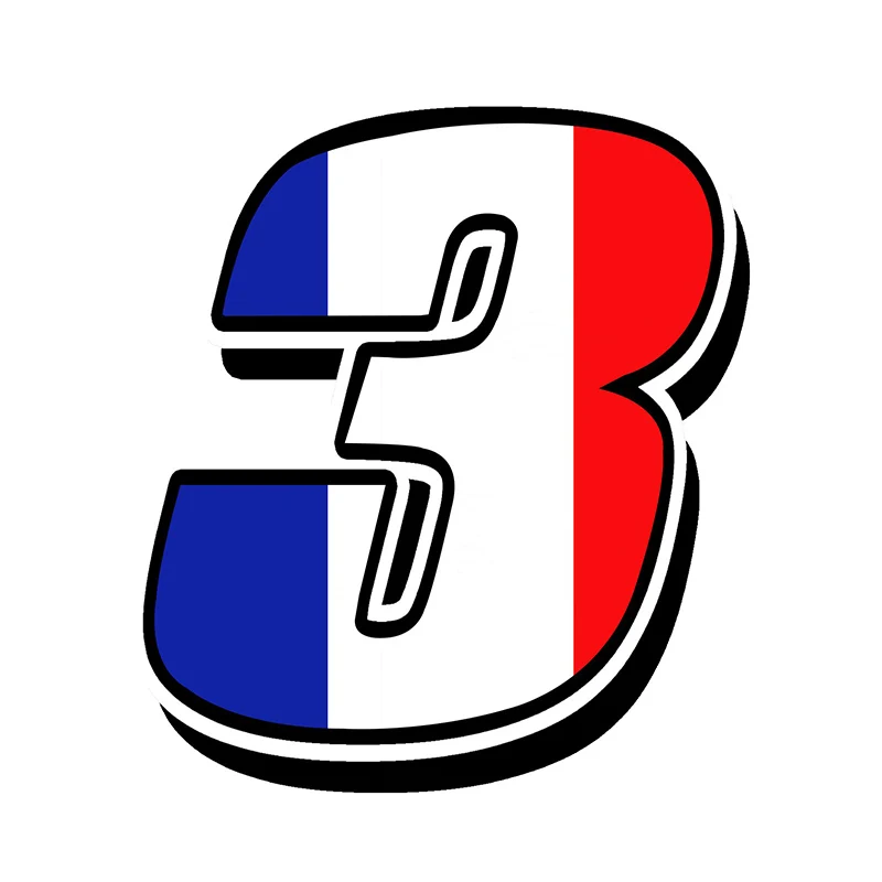 Наклейка на автомобиль из винила с французским флагом | Автомобили и мотоциклы