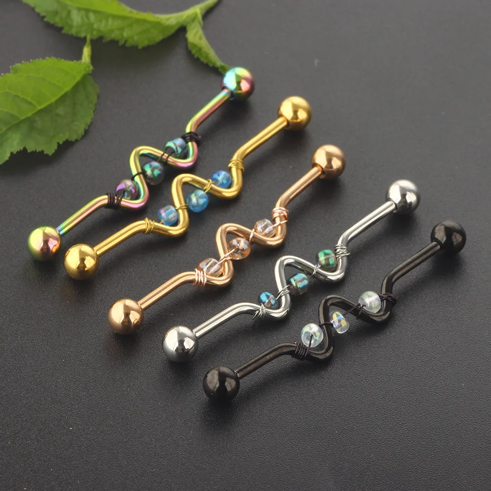 1 шт. 6*38 мм Летний стиль скручивающаяся хирургическая штанга Промышленная Штанга