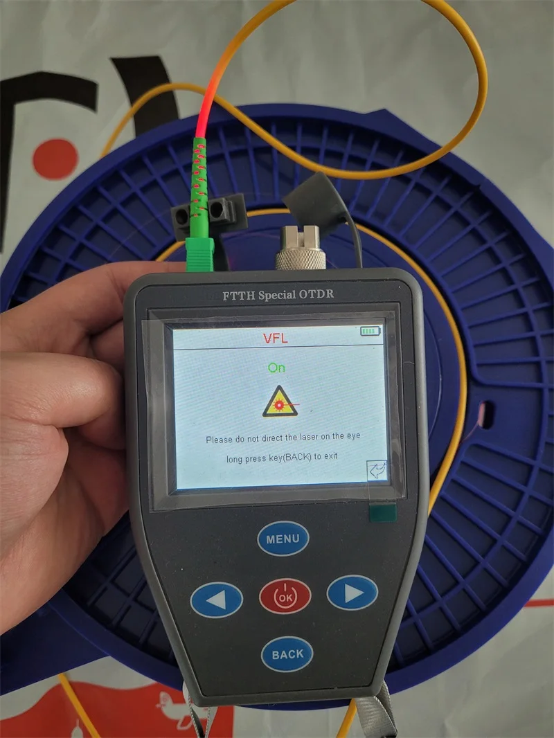 [100% New] FTTH OTDR Handheld Mini Optical Power Meter +Stable light source + VFL Multifunction can Test Active Fiber | Мобильные