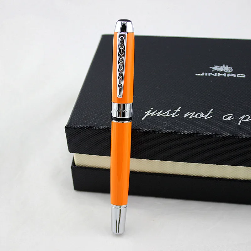 Jinhao 250 Гладкий зажим для шампанского и серебра 0,5 мм/1,0 мм ручка для каллиграфии высококачественная металлическая авторучка ручки для рождественского подарка
