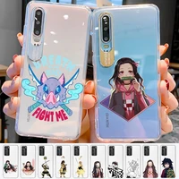 maiyaca demon slayer phone case for huawei p 20 30 40 pro lite psmart2019 honor 8 10 20 y5 6 2019 nova3e
