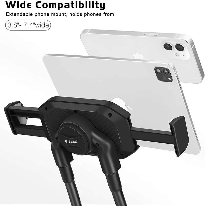 upgrade neck cell phone holder lazy gooseneck for bed hands free neck universal mobile phone stand for 4 11 inch phones tablets free global shipping