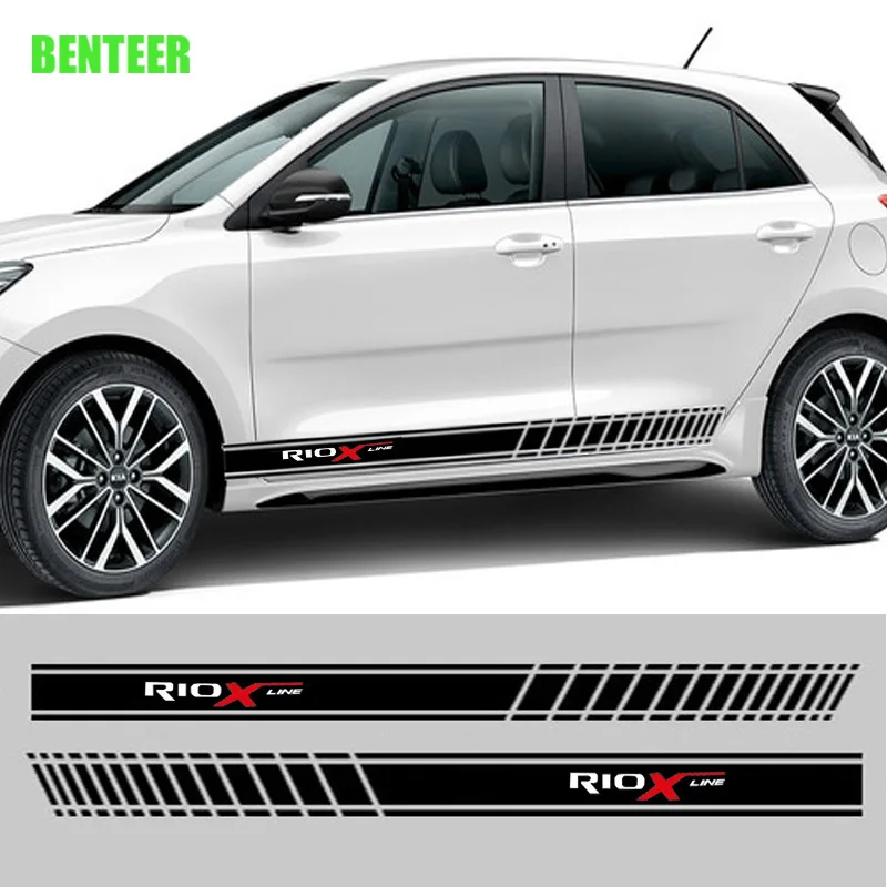 

Наклейка на боковой кузов автомобиля KK для Kia RIO X LINE, 2 шт.