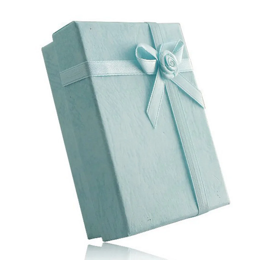 Cuboid браслет с бантами Ожерелье Браслет Ювелирный держатель Чехол подарочная