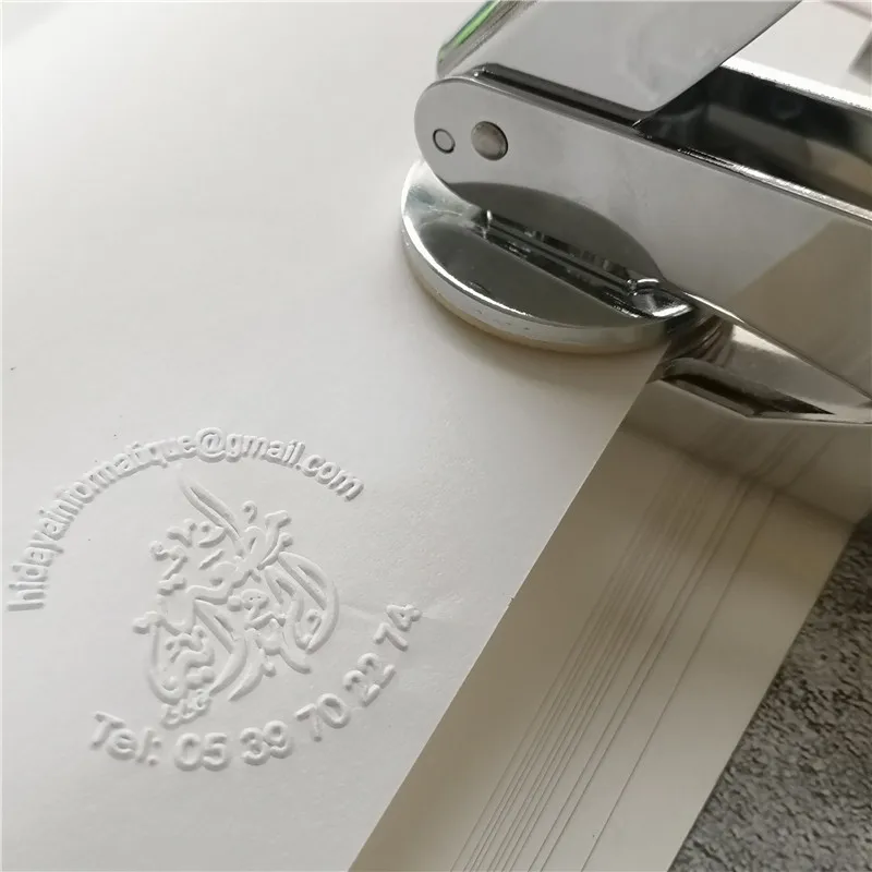 Hot Customize Embossing Stamp with Your Logo,Pliers Seal Personalized Embossing Seal for Letter Head Wedding Envelope Leather