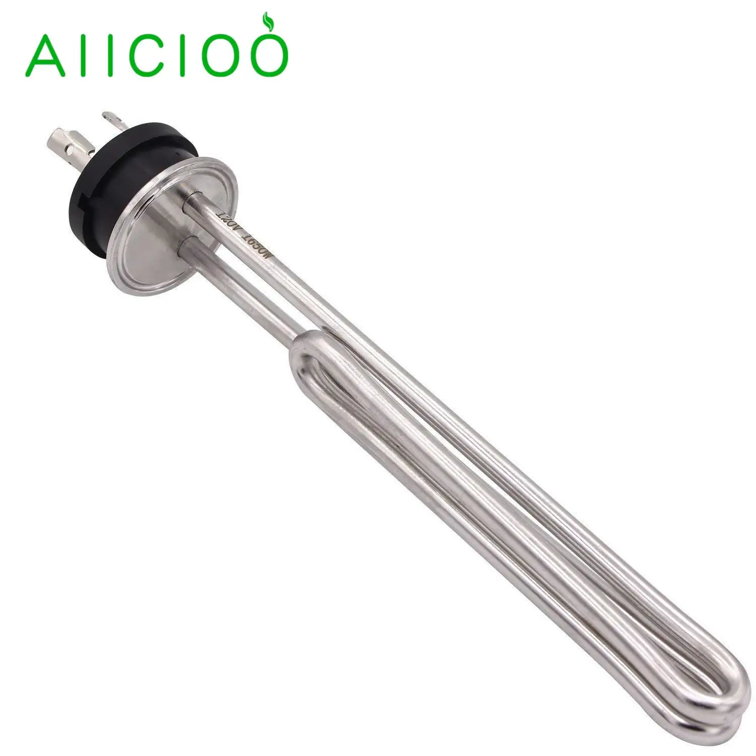 

AIICIOO 1.5" Tri-clamp Immersion Water Heater Electric Element With L6/30P Twist Lock Plug for Brewing Heating 120V 1500W/1650w