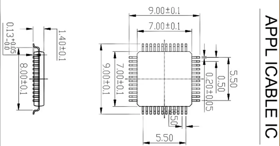 

Adapter IC Test Socket QFP48/LQFP48/FPQ-48-0.5-06 Burn-in Socket Ic Socket