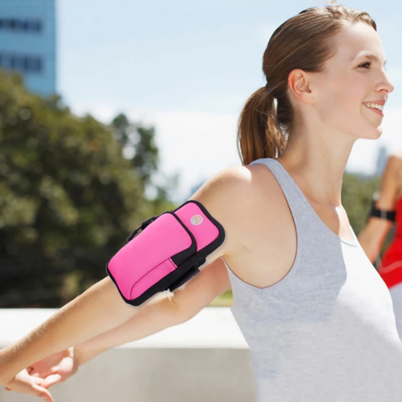 Спортивный нарукавник для бега чехол на молнии фитнеса Универсальный спортивный