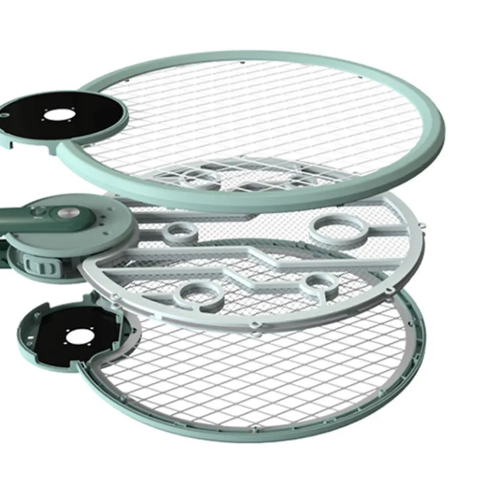 

Folding electric mosquito swatter creative electric shock hand holding fly swatter household storage charging swatter