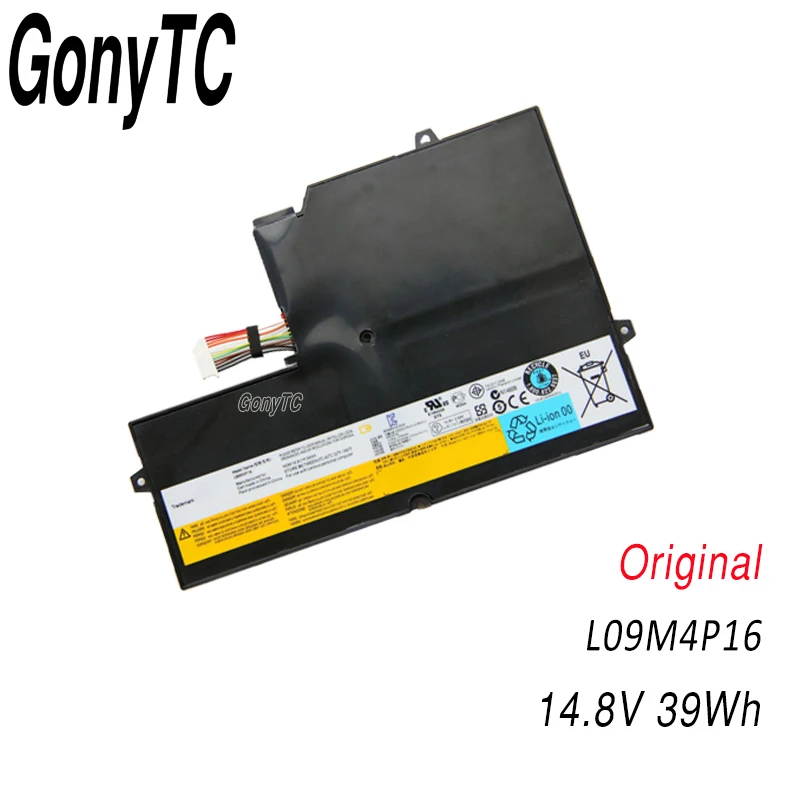 Аккумулятор GONYTC L09M4P16 для ноутбука lenovo для IdeaPad U260 14,4 V 39WH оригинальные батареи U260 57Y6601 KB3072