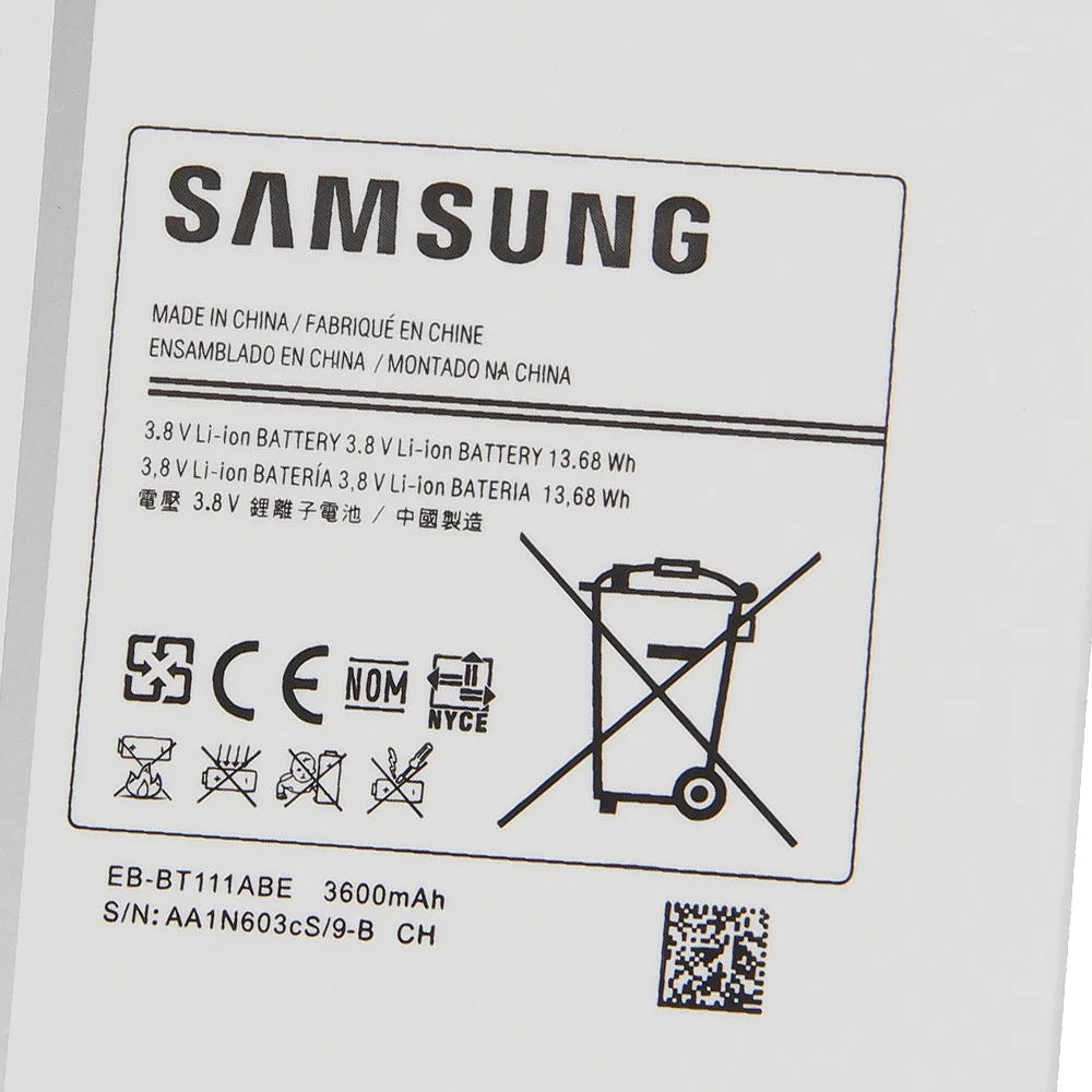 Samsung оригинальный сменный аккумулятор EB BT115ABC для T115 SM T111 T110 T116 BT111ABE BT115ABE 3600 мА