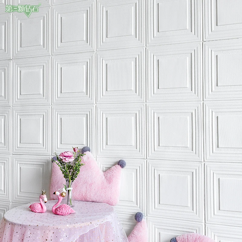 Самоклеящиеся 3D наклейки на стену имитация плитки декоративные