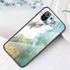 Тонкий чехол из закаленного стекла 11 Lite для Xiaomi Mi 11 11i 11X 11T Pro