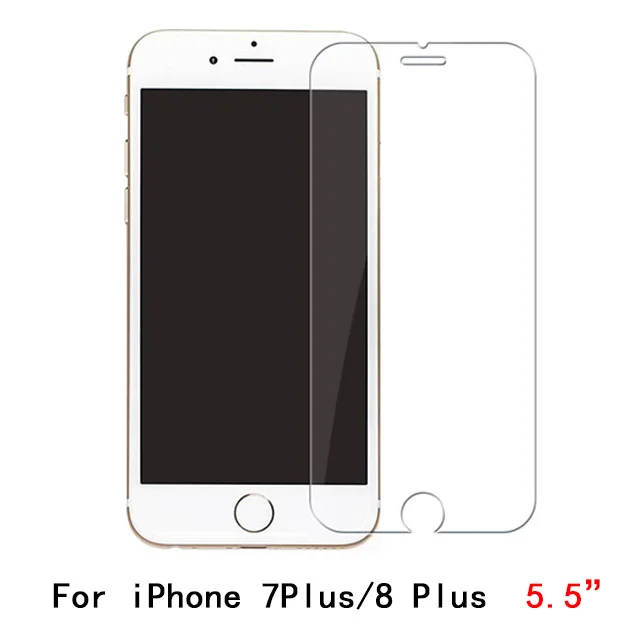 Закаленное стекло для iphone 7 plus 4 4S 5 5S se 6 6s плюс 8 плюс стекло iphone 8 x screen Protector защитное стекло на айфон 7 6 - Цвет: For 7Plus 8Plus