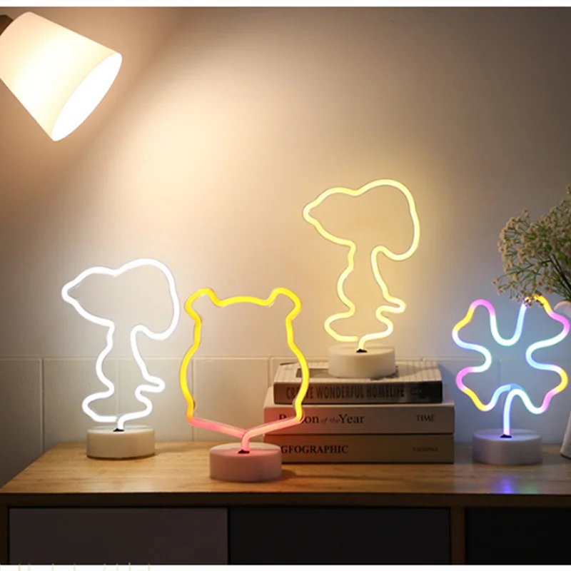 Неоновый светодиодный светильник цветная Радужная неоновая вывеска для комнаты