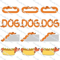 wl 2%e2%80%98%e2%80%99cute dachshund dog grosgrain ribbon gift wrapping hair bow diy party decoration craft supplies animal collar