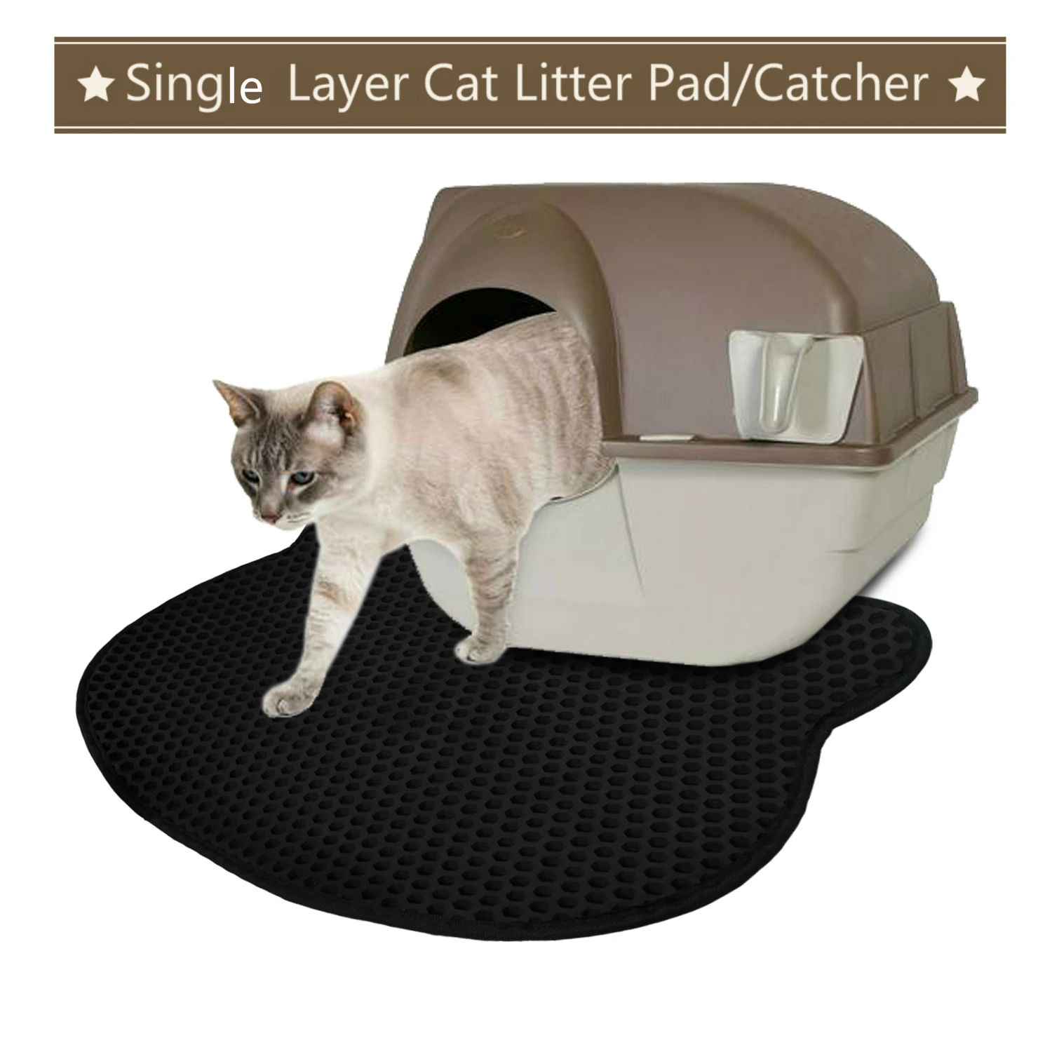 Водостойкий коврик для кошачьих туалетов экологичный домашний котят с