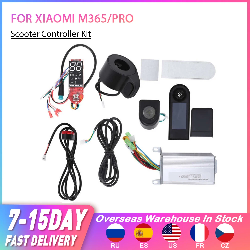 

Scooter Controller Kit Brushless Motor 36V 350W Digital Display Controller Dashboard Throttle Tailight For Xiaomi M365/PRO