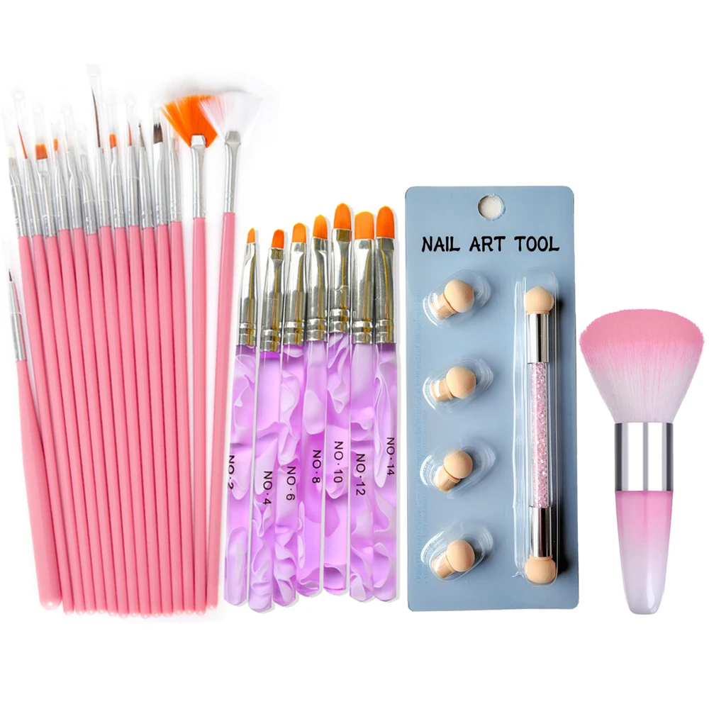 Набор кистей для рисования с УФ гелем Bittb Маникюрный Инструмент