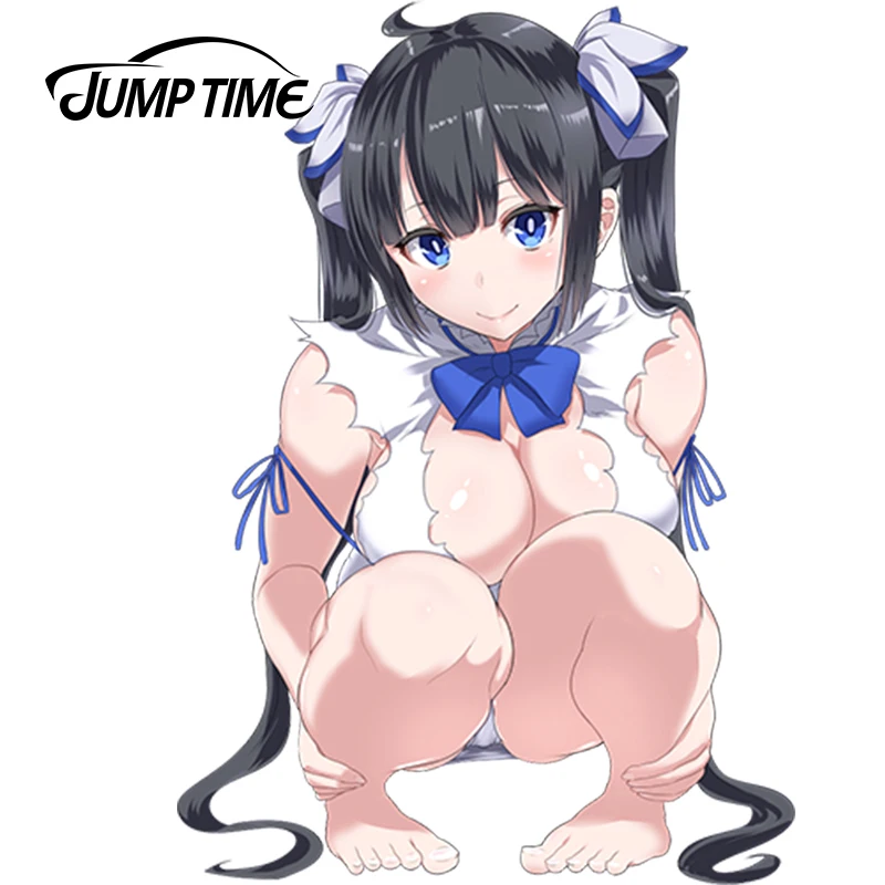 JumpTime 13 см x 9 1 Стайлинг автомобиля Kawii сексуальная девушка графические
