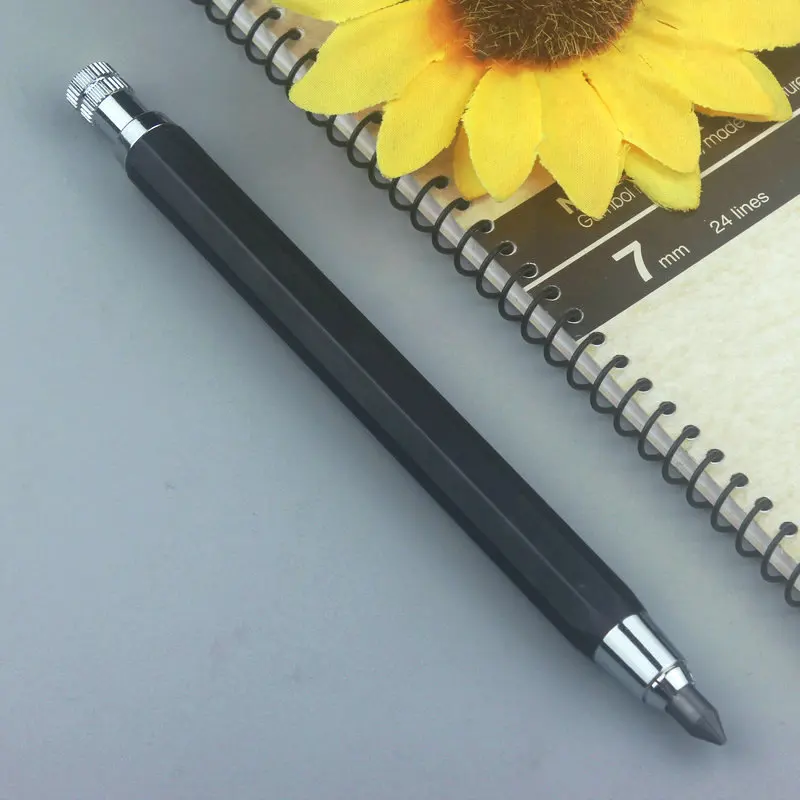 

5.6mm Automatic Pencil Refill Is Very Thick and Not Easy to Break Draw with Metal Pen Head and Low Center of Gravity