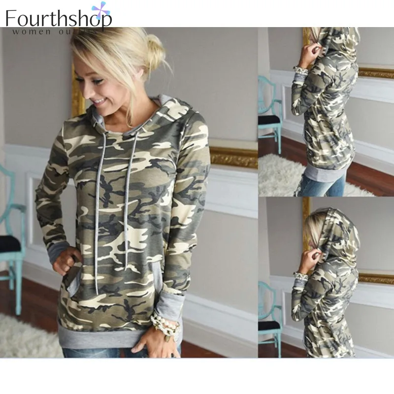 Камуфляжные толстовки и для женщин Осень Зима Военный Камуфляжный спортивный